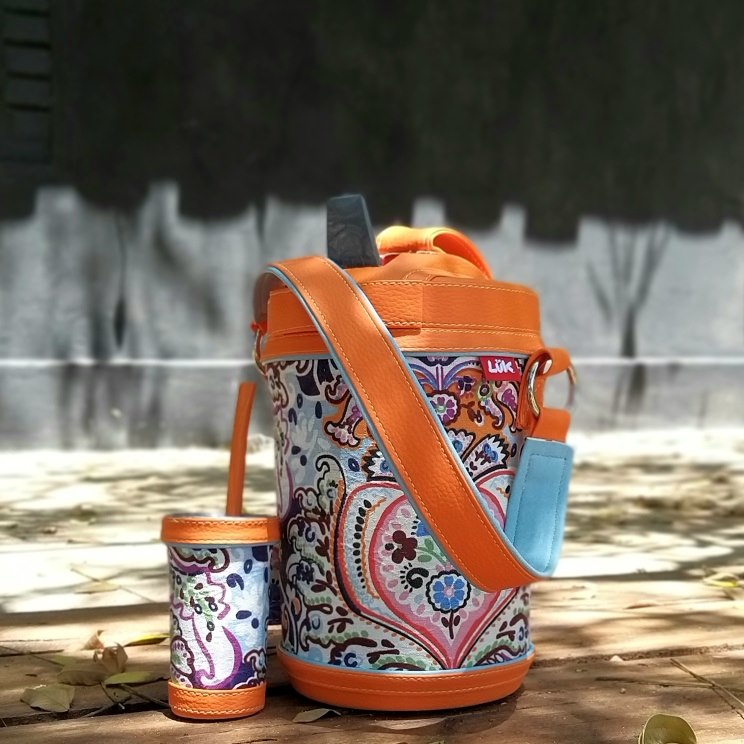 LUK TERMOLAR ESTAMPADO FLORAL NARANJA