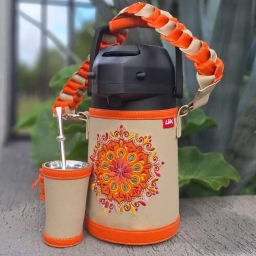 Inox 1.9 - Beige mandala naranja